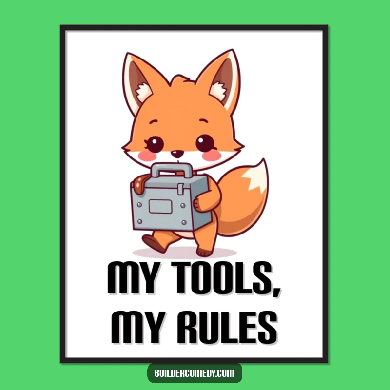 Funny Fox Digital Art: Instant Humorous Decor, Perfect Printable Gift for Any Room