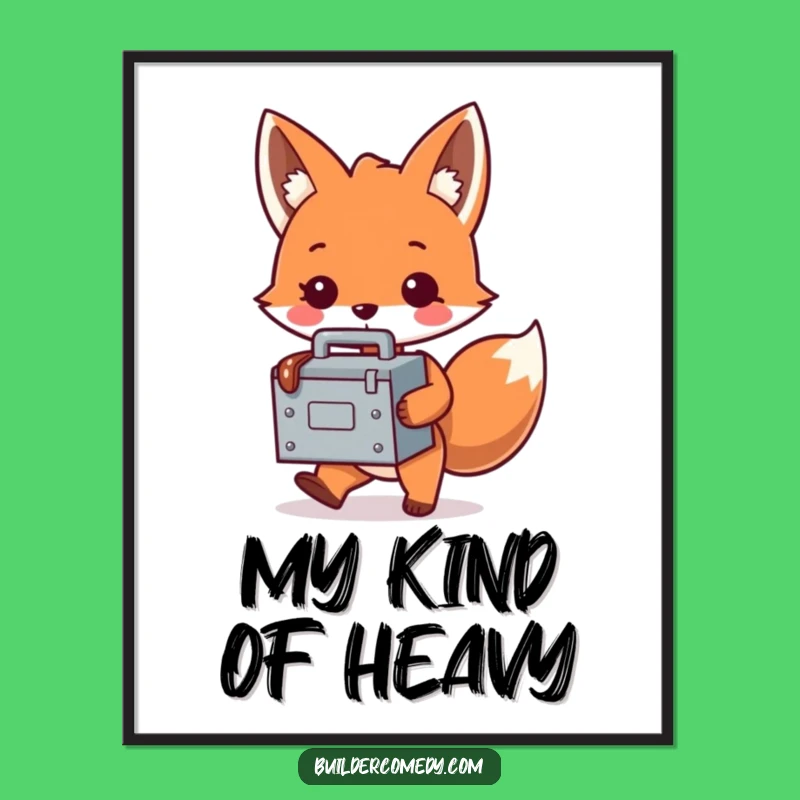 Funny Fox DIY Poster: Whimsical Wall Art, Perfect Humorous Gift for Home Decor