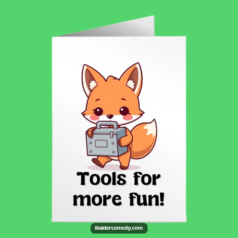 Free Printable Fox Birthday Card: Funny DIY Downloadable Gift for Him