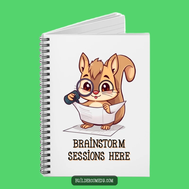 Funny Squirrel Blueprint Notebook: Plan Your Ideas, Perfect Humorous Gift for Students