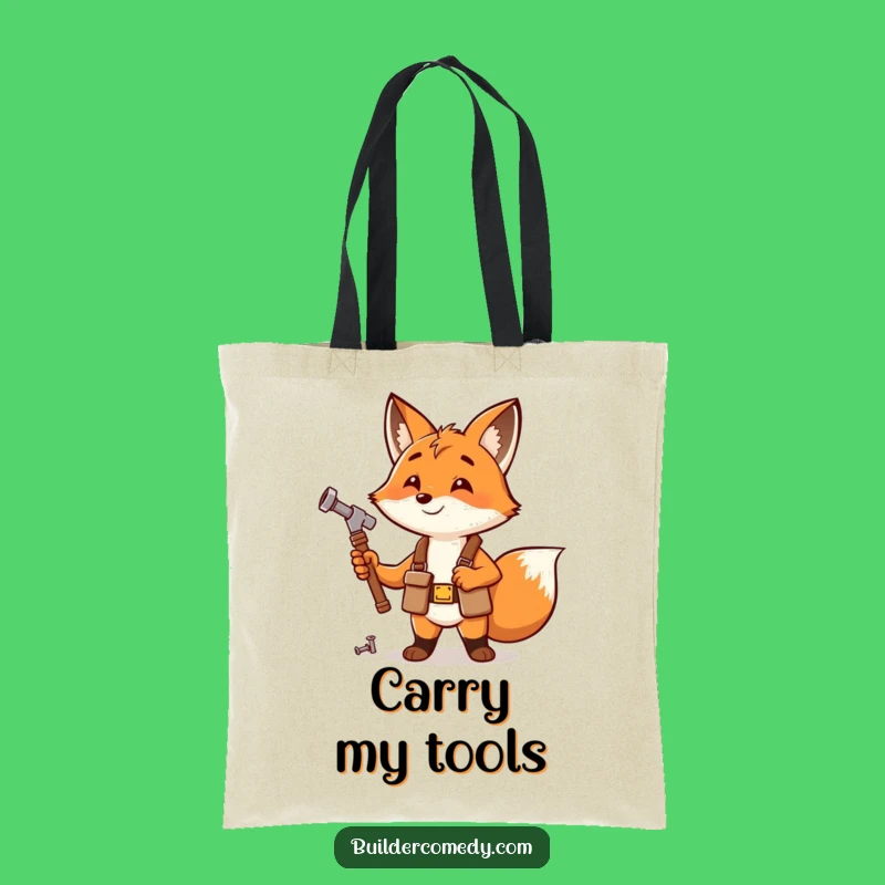 Funny Fox Tool Belt Tote Bag: Carry Your Tools with Humor